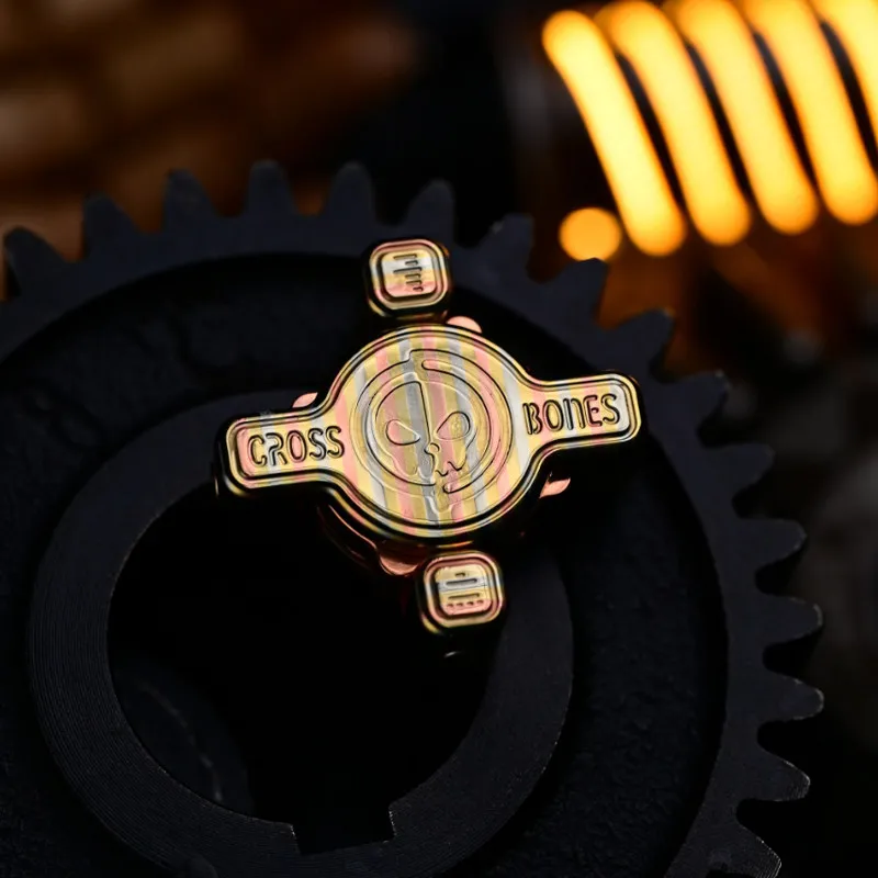 Giocattolo Antistress Magnetico a Forma di Croce, Slider Meccanico in Lega di Titanio, EDC Sensoriale Anti-Ansia