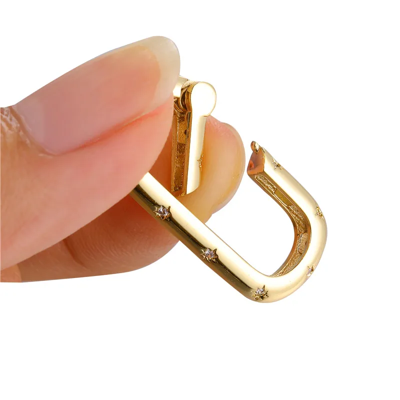 JUYA Charms Gold Color Clasps Lock Spiral Screw Pendant for Jewelry Making DIY Luxury Necklace Bracelet Hand Made Accessories