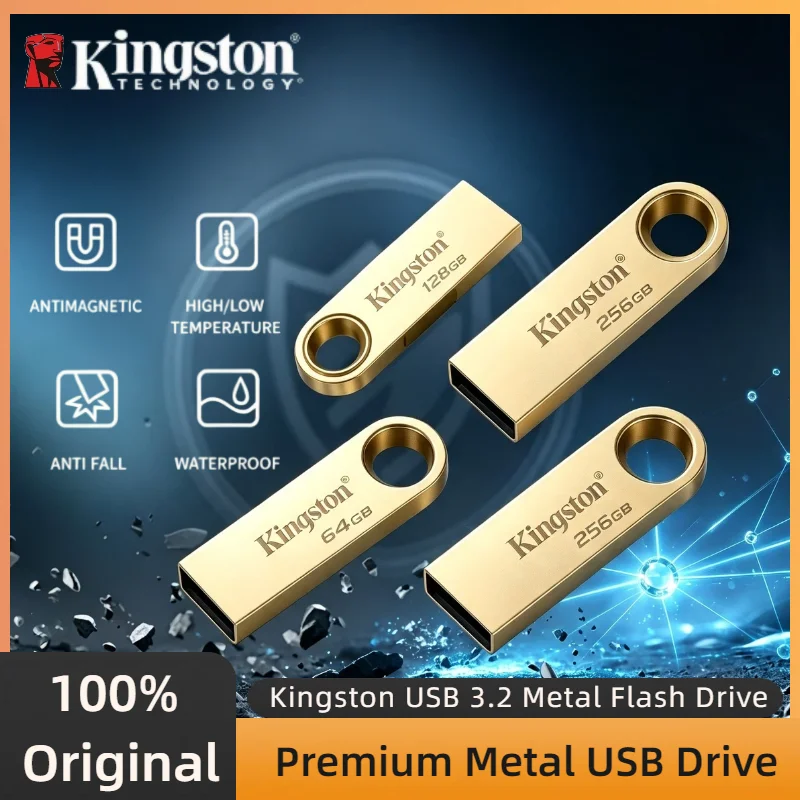 High Speed Kingston Metal USB3 2 Pen Drive 220MB s Read 100MB Write Flash Drive For TV Car PC Pro Max Core Speed New Ultra Fast