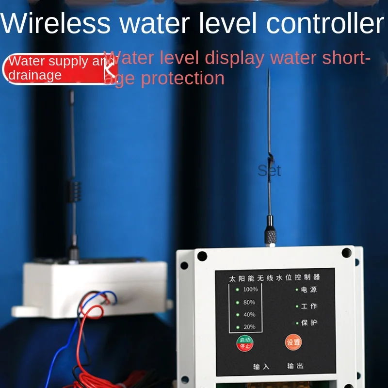 

Automatic Wireless Water Level Controller Pump Pumping Switch Water Tower Liquid Level Water