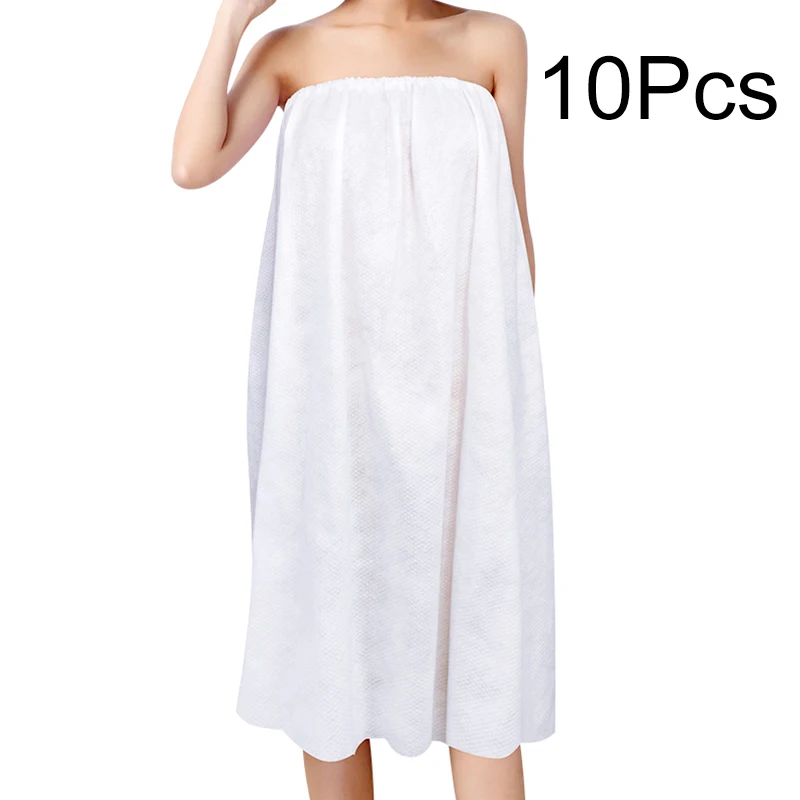 Disposable Bath Towel Non-woven Dress Type Bath Wrap For Massage Sauna Bath Skirt Steaming Robes Beauty Salon Spa Hotel Travel