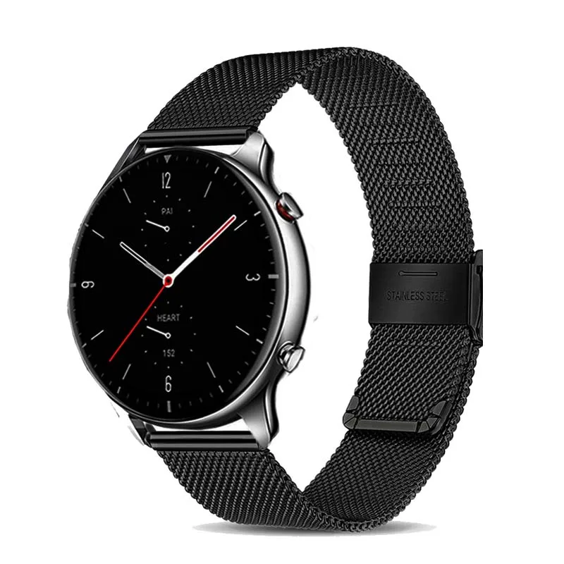 Браслет из нержавеющей стали для Xiaomi Huami Amazfit GTR 4 3 2 Pro, 22 мм 20 мм