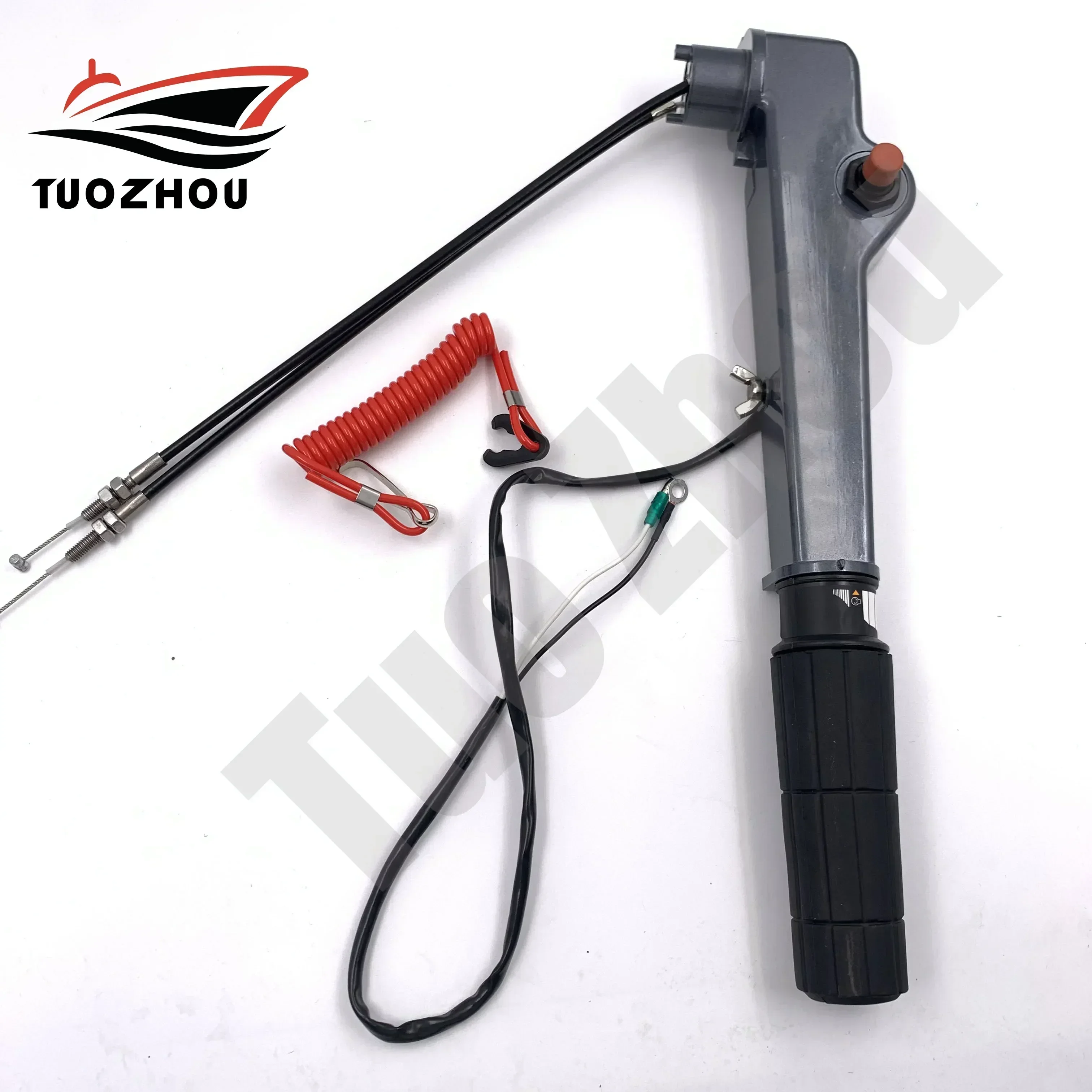 63V-42111-01-4D Handle Steering Assy with Cable For Yamaha  9.9HP 15HP 13.5HP F6 F8 F9.9 Outboard Engine 63V-W0084-00