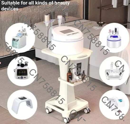 Small Bubble Instrument Special Base Thickened Mobile Storage Tool Cart for Beauty Salons，Beauty Instrument Cart Special Desktop