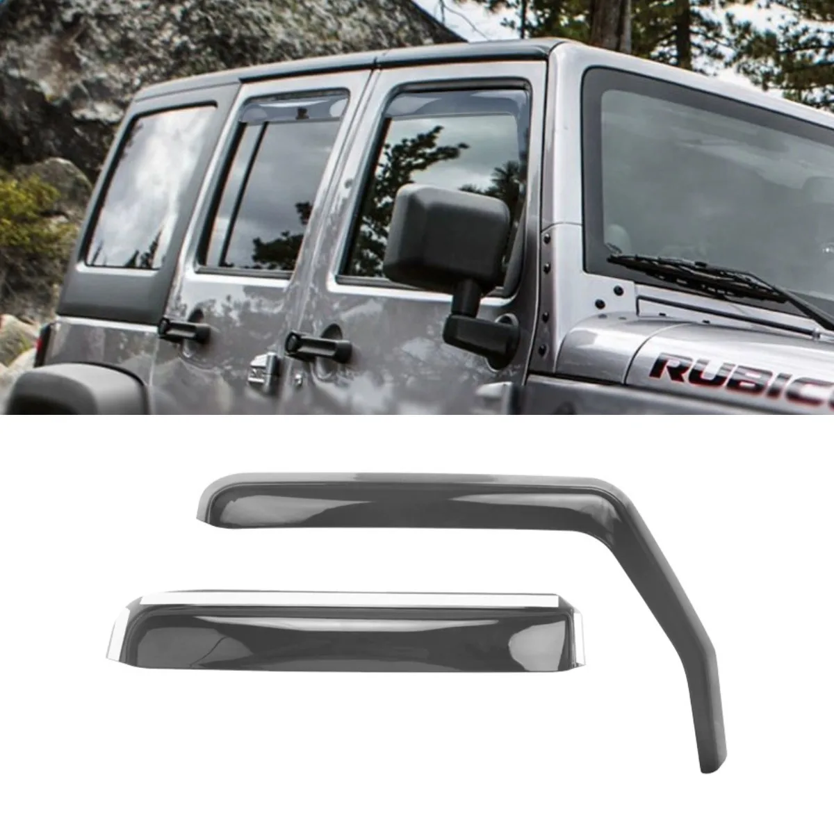 

Car Windows Visor Sunshade Panel For JK JL Wrangler 2007-2008 Body Kit Car Accessories