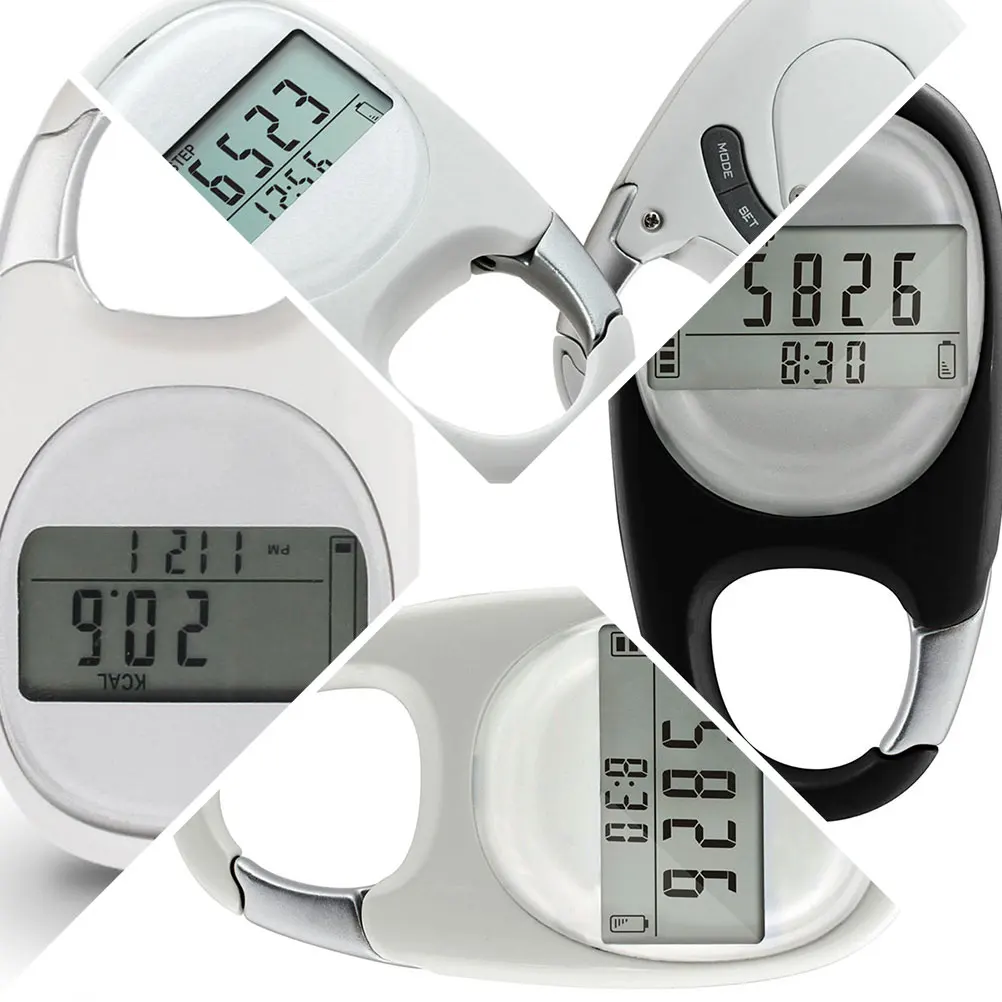 

Pedometer Random Color Clip Keys Waist Belt Step Counter Tracker Fitness Tool Sports Supplies Accurate Display