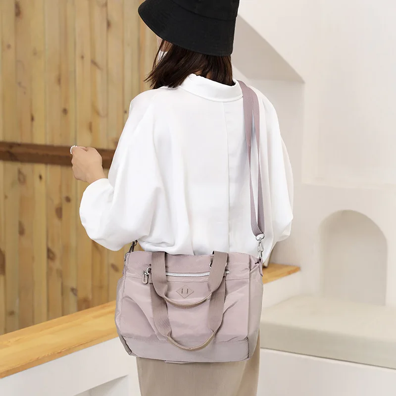 Women Bag Fashion Trend Shoulder Bags Large Capacity Multi-Layer Portable Simple Solid Colour Crossbody Bags Travel Underarm Bag