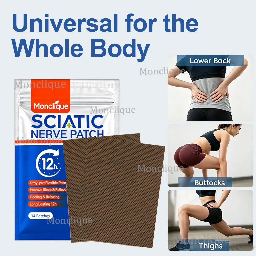 Hip Cooling Care Patch Disposable Breathable Soothing Patch Natural Herbs Neck Back Waist Buttocks Thigh Patch Portable