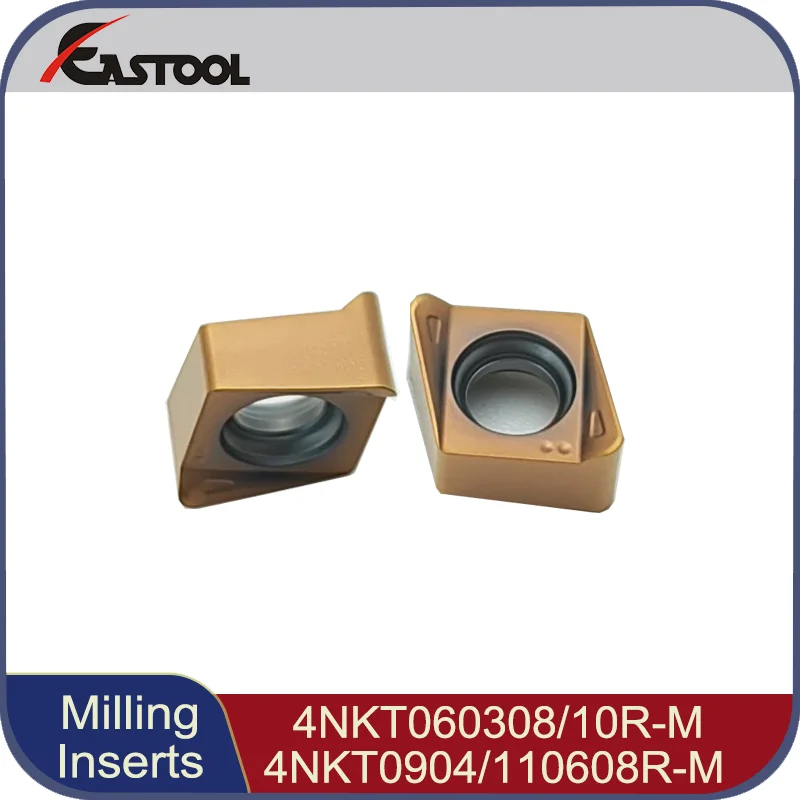 CNC Cutting Tools Carbide Milling Inserts 4NKT060308R-M ANKT Indexable Insert Fast Feeding Carbide Plates