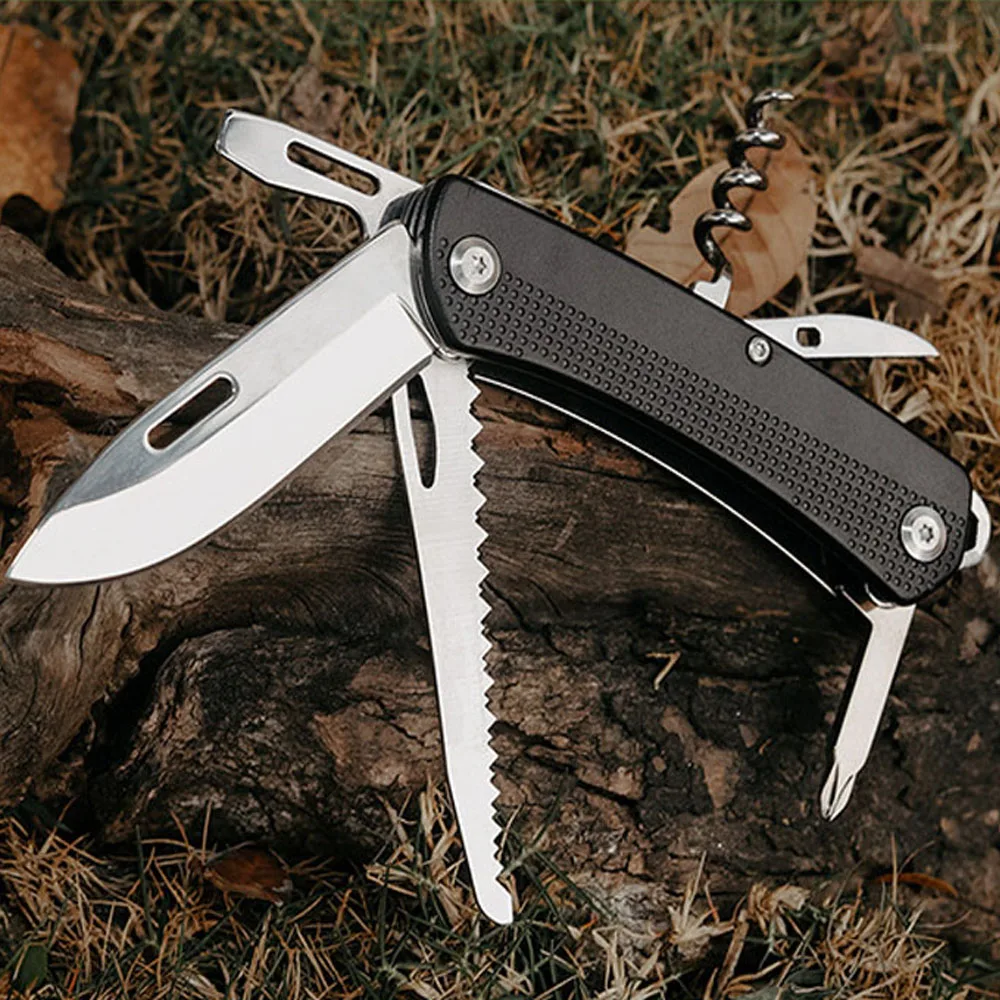 440 Steel Survival Hunting Knife Outdoor Pocket Folding Knives Camping Equipment Gadgets Multitool Military Tactical Knife