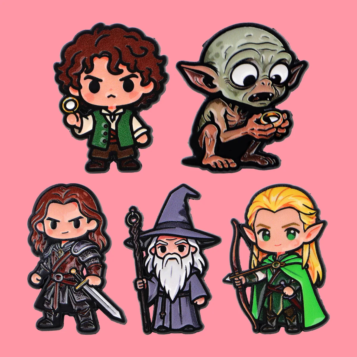 Broches en émail pour figurines de film Anime Cool, broche de dessin animé, Badge sur sac à dos, accessoires pour vêtements, bijoux à la mode, cadeaux pour Fans