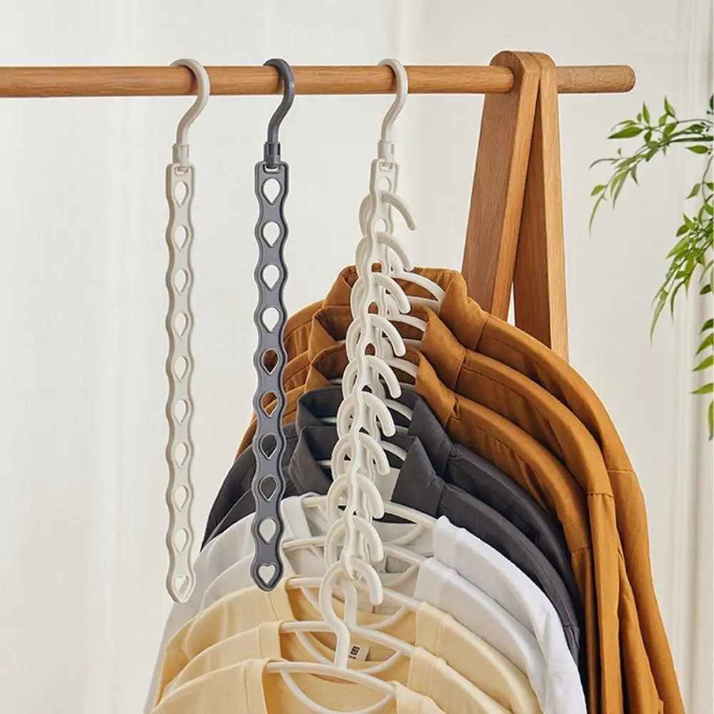 Multi-functional Clothes Hanger Organizer Space Saving Folding Magic Hanger Drying Rack Scarf Clothes Storage Supply