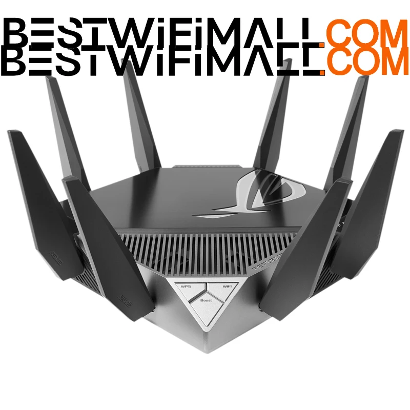 

ASUS GT-AXE11000 WiFi 6E ROG Rapture Tri-Band 802.11AX Gaming Router New 6GHz Band 2.5G WAN/LAN Port PS5 Compatible VPN Fusion