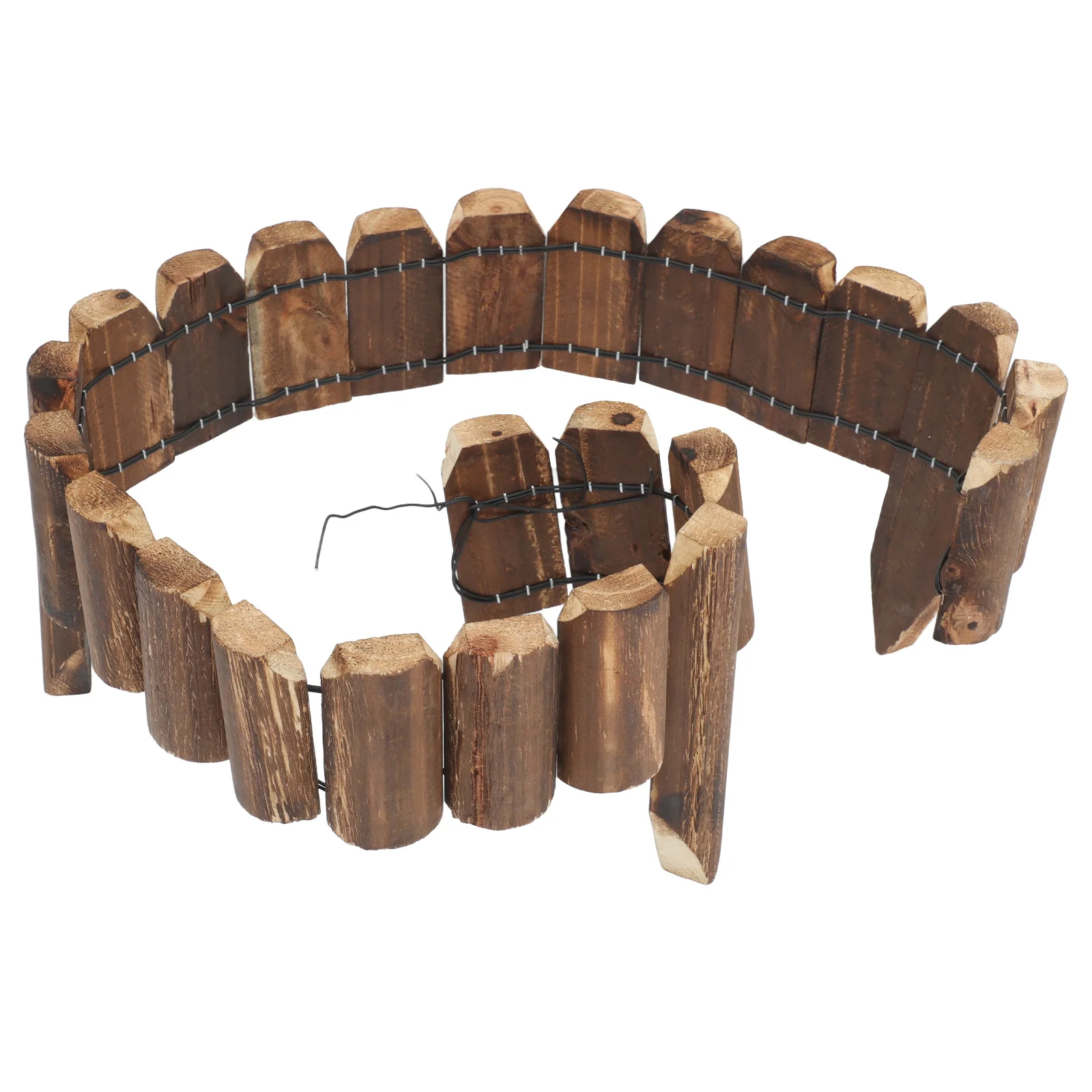 

Wooden Garden Fence Panel Natural Wood Decorative Fencing For Outdoor Landscape Yard Flowerbed Border Edging