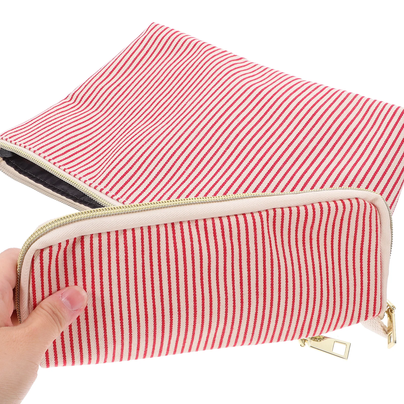 

2pcs Large Capacity Makeup Organizer Storage Pouch Travel Toiletry Bag Portable Holder Durable Zipper Lightweight