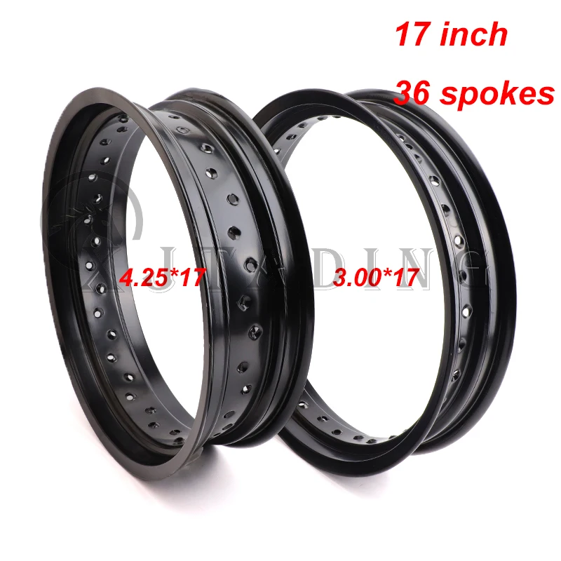 

Motorcycle parts 3.00x17 Inch 4.25x17 Inch 36 Spokes Holes Aluminum Alloy Motorcycle 3.00*17" 4.25*17" Front/rear Wheel Rims