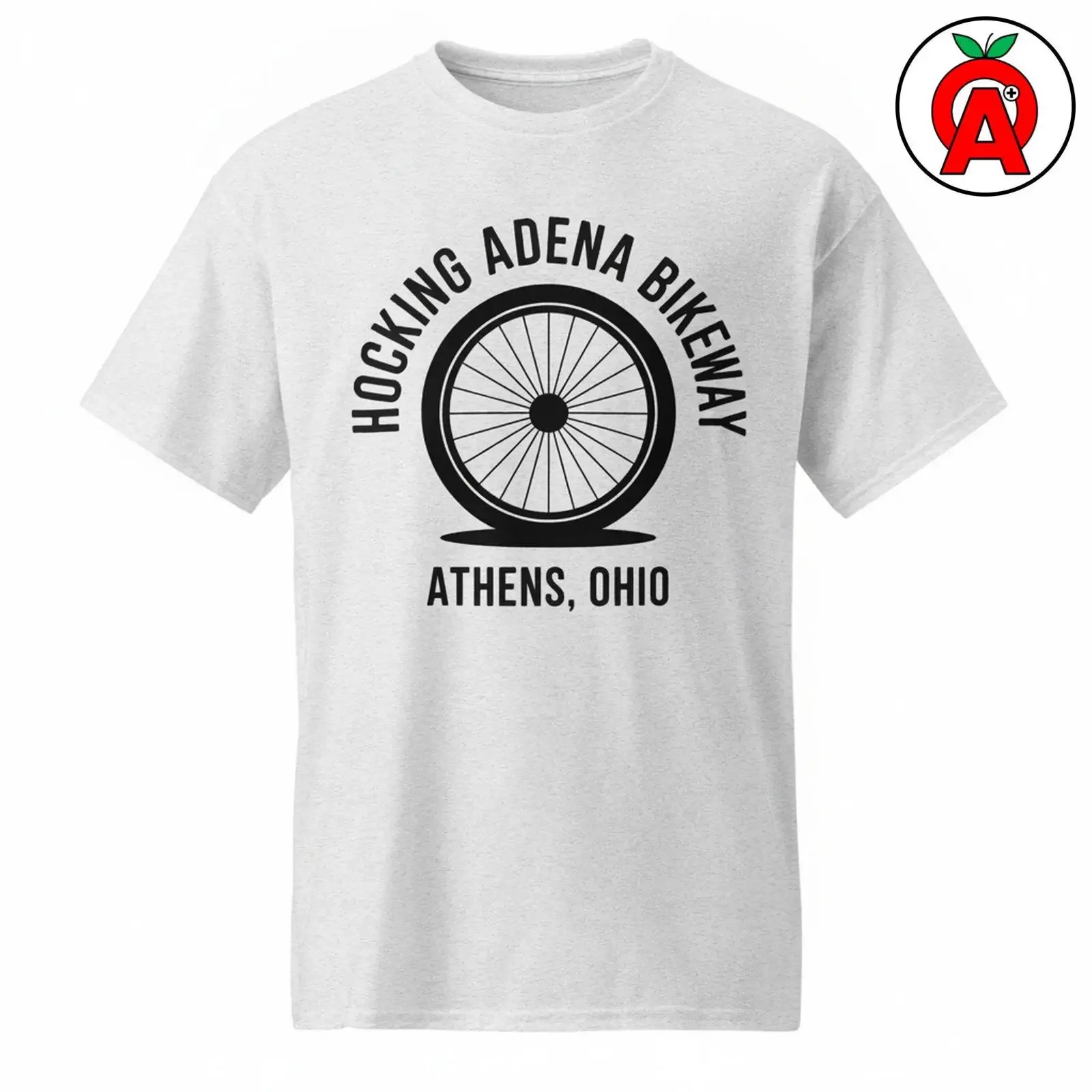 Hocking Adena Bikeway T Shirt Athens Ohio Cycling Local Trail Pride vintage Washed Soft streetwear fashion Stretched