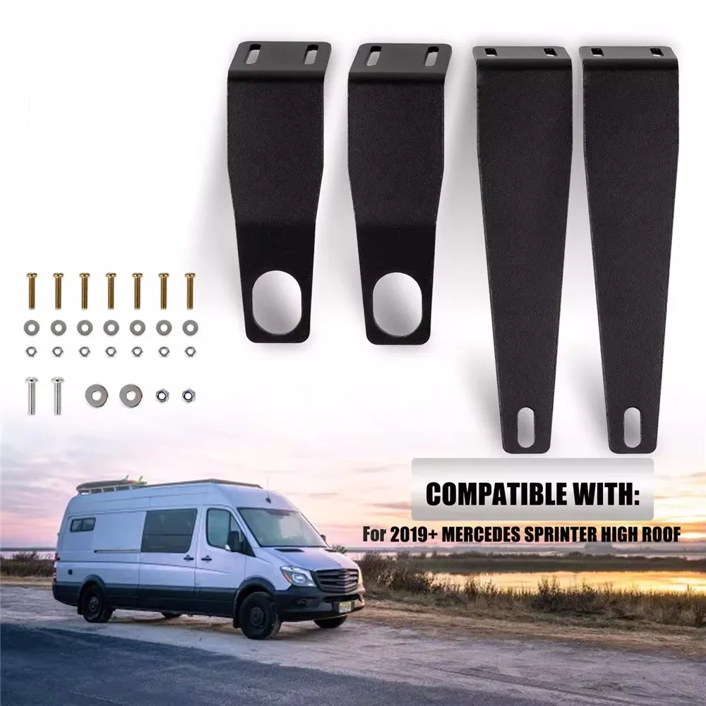 Black DIY Sprinter Van Headliner Shelf Kit For Mercedes Sprinter High Roof 2019+