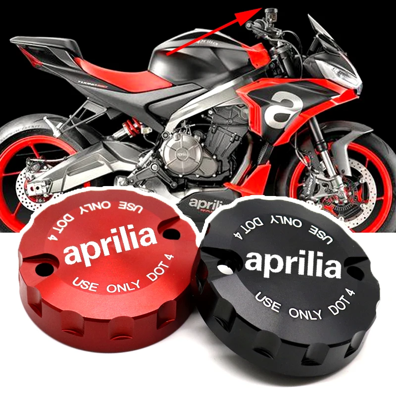 Front Brake Clutch Fluid Reservoir Cover For Aprilia RSV 1000 Mille R 2004-2008 05 06 07 Oil Fluid Cap Motorcycle Accessories