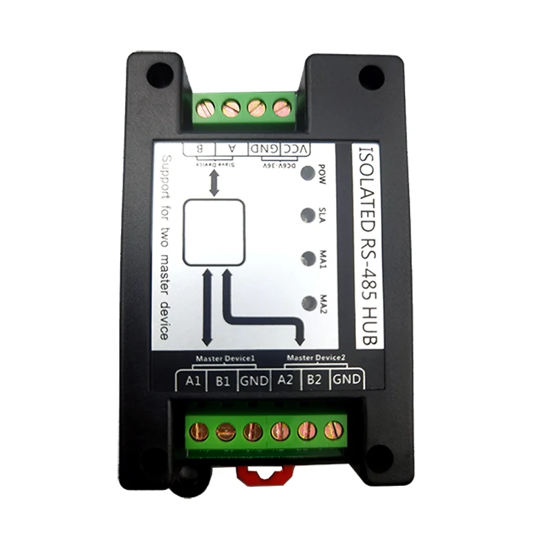 

for RS485 Multi-host Cache Hub, Two Hosts, Isolated 485 Two in And One Out, Packet Collision and No Packet Loss, Photoelectric
