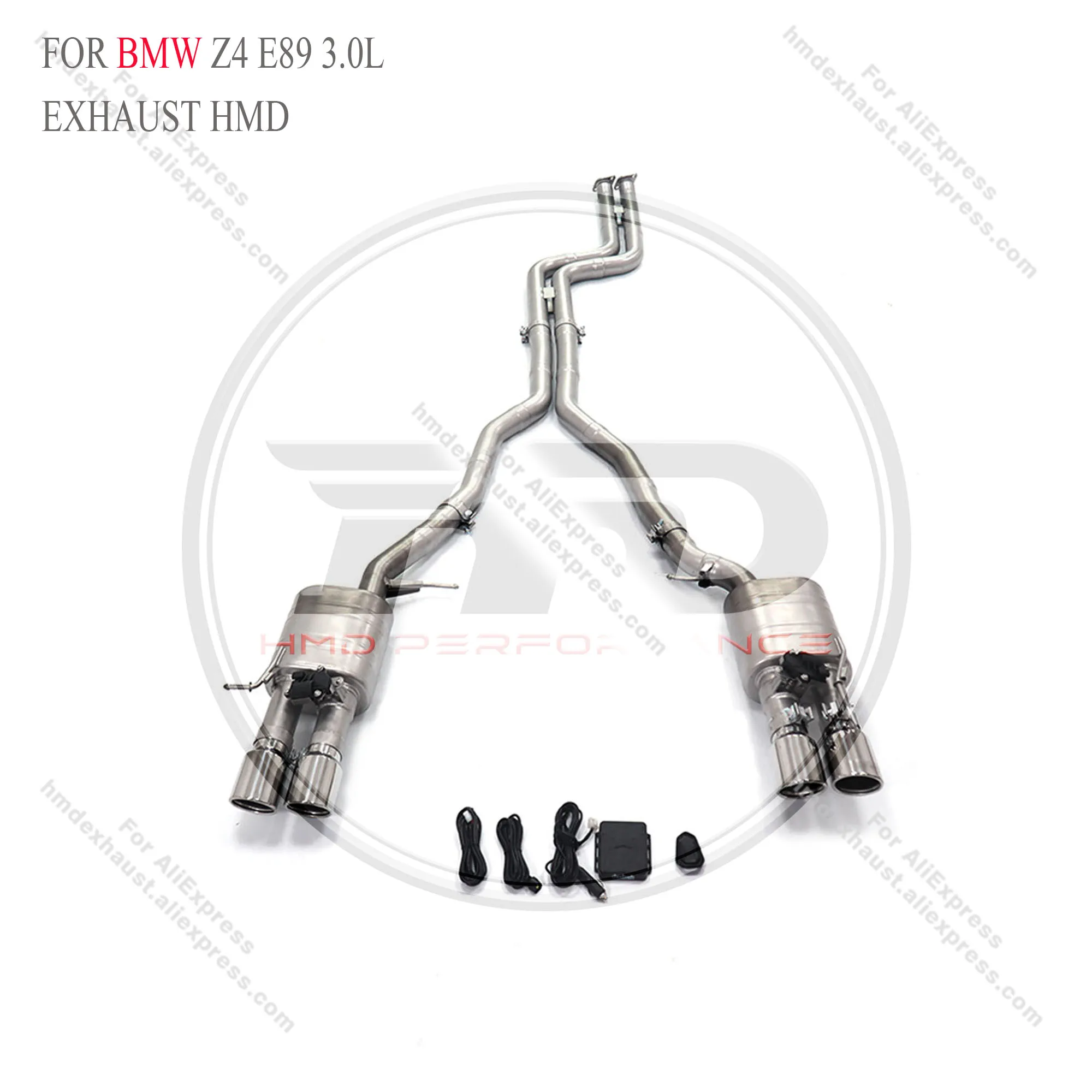 

HMD Stainless Steel Catback Exhaust For BMW Z4 E89 3.0L Auto Modification Car Accessories with valve