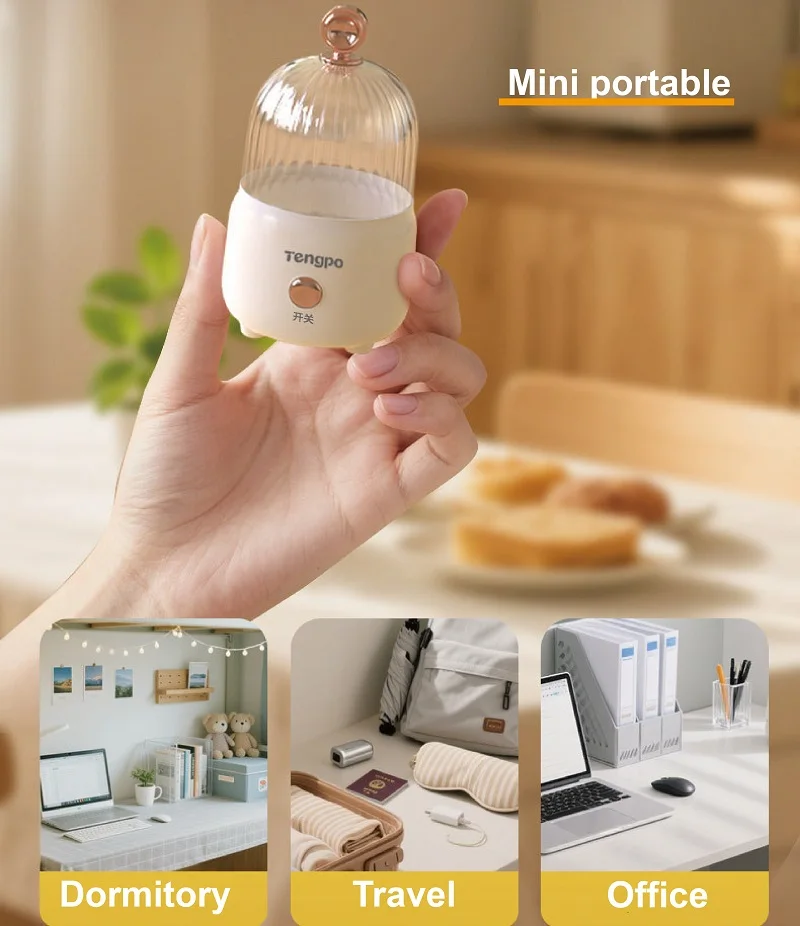 다기능 계란 밥솥 100W 저전력 기숙사 미니 아침 식사 기계 홈 자동 전원 끄기 전기 스티머 주방 도구