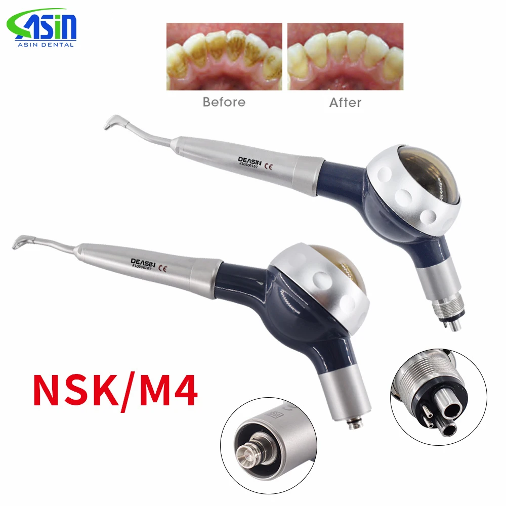 Oral Hygiene Tooth Cleaning Tools Dental Prophy Polishing Sandblasting Machine Air Flow Nozzle With Stainless Steel Body M4