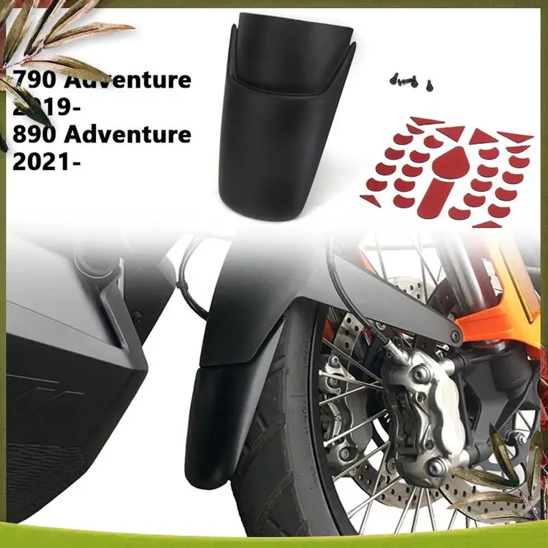 AB98-Motorcycle Parts Splash Guard Front Fender Mudguard Extender For 890 Adventure 2021-2024 790 ADVENTURE ADV 2019-