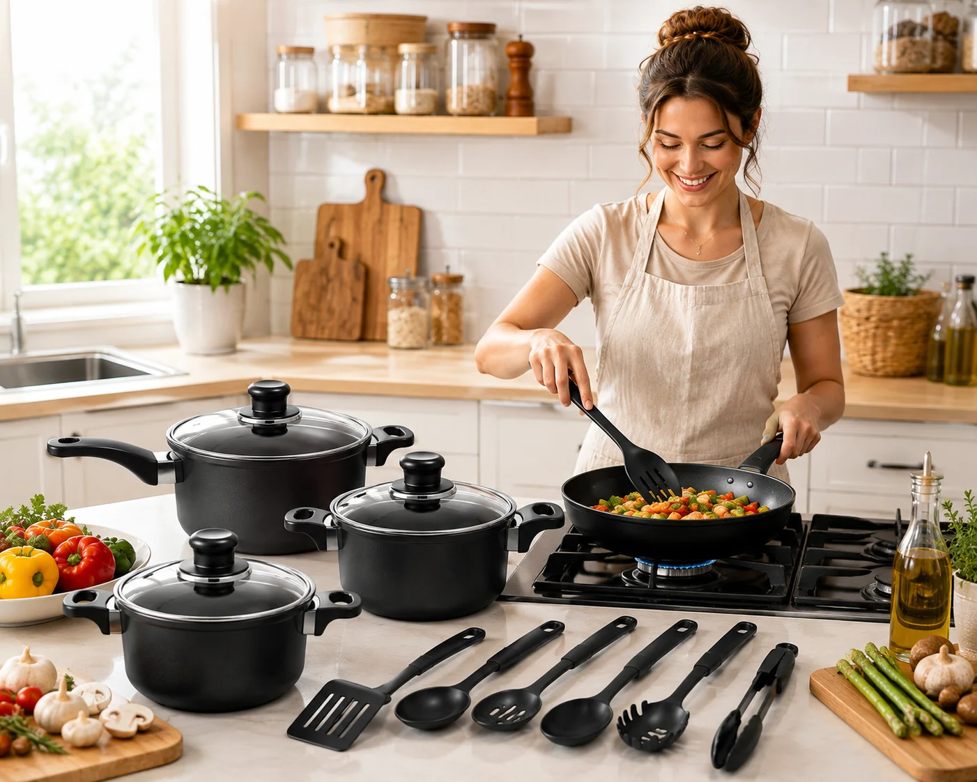 Multi‑size Non‑stick Pots And  - Kitchen Appliances Combo 评论和价格
