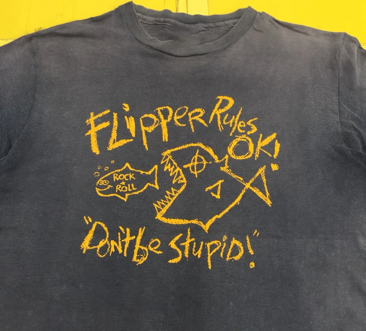 Flipper Rules OK Dont Be Stupid Shirt Funny Black Classic Unisex S-5XL HB246