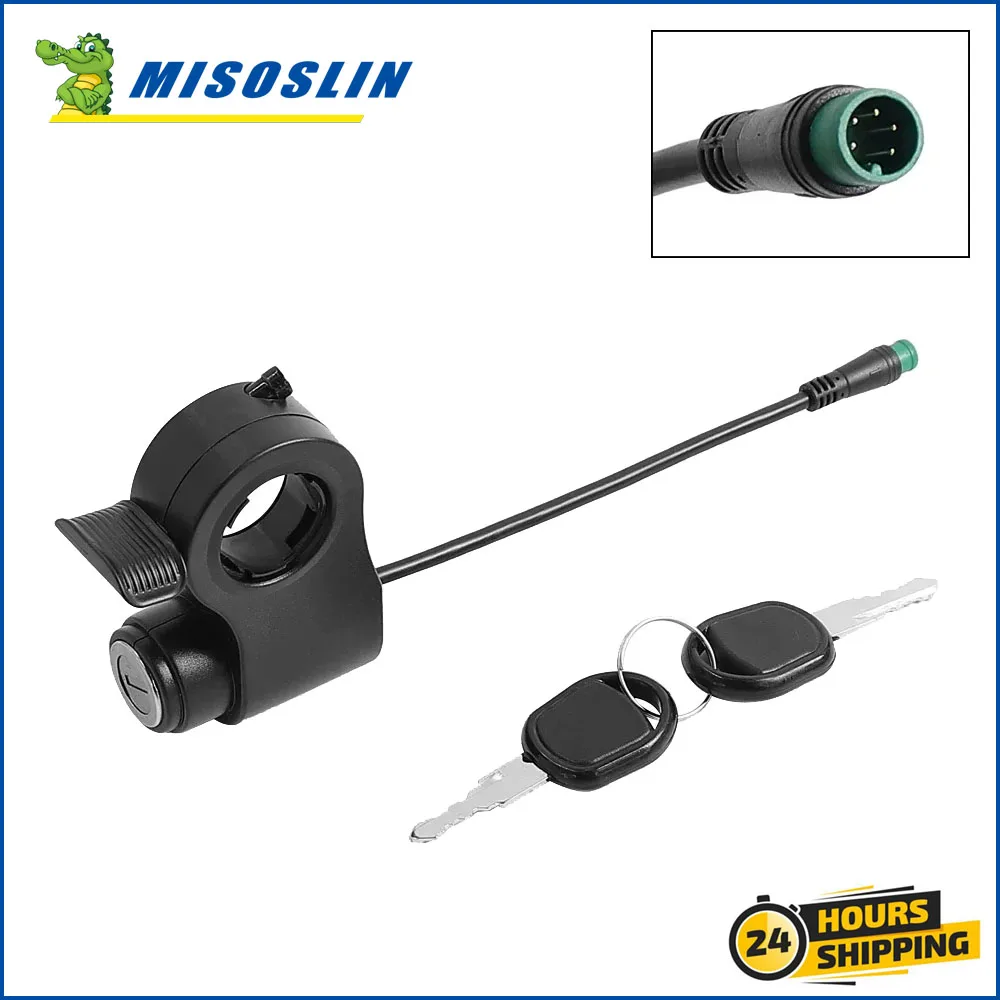 

Electric Lock with Key Throttle for Kukirin G2 Pro /G2 Max Electric Scooter Speed Throttle Accerrator Switch Replacement Parts