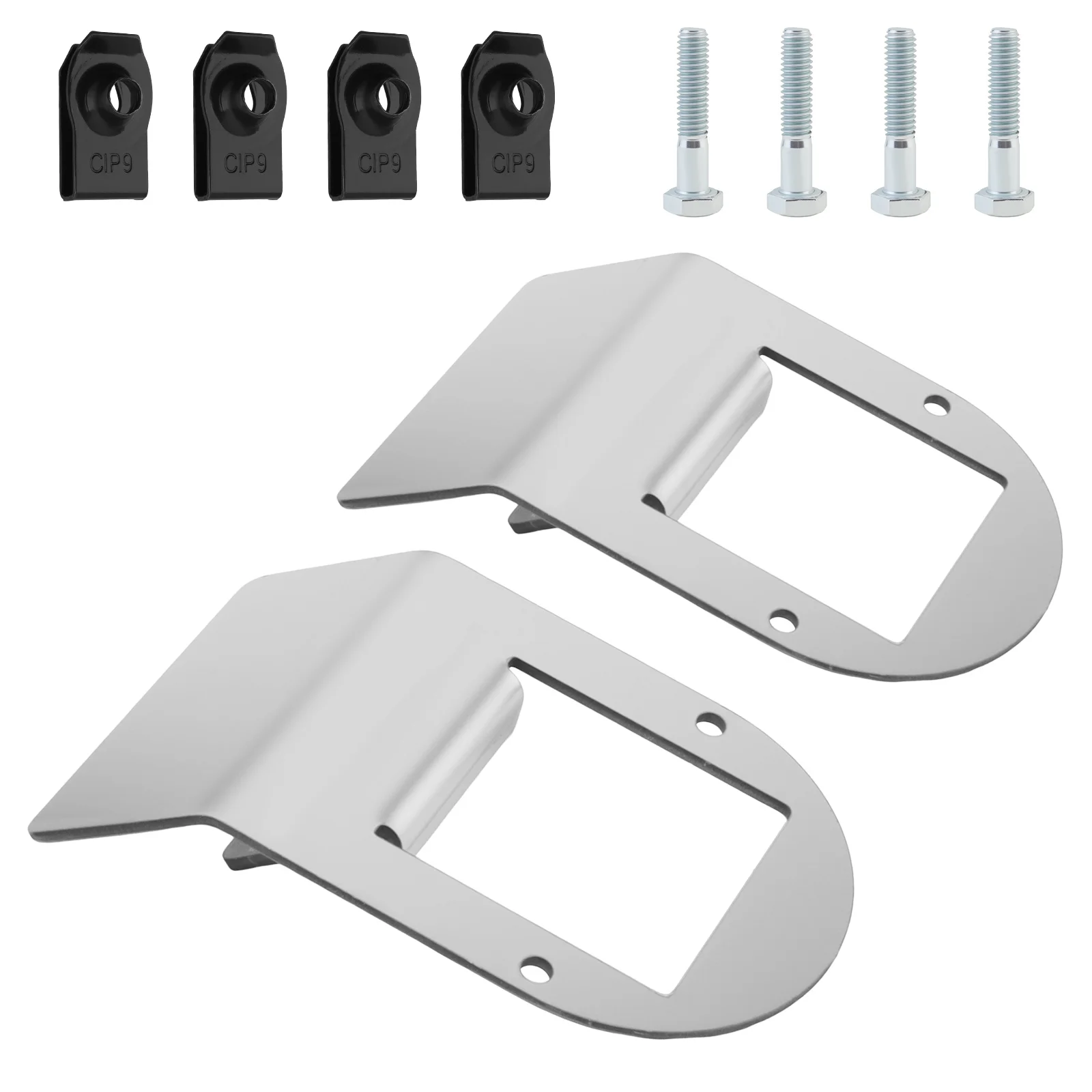 

2pcs Stainless Steel Watermelon Light Bracket Mount Set for RV Truck SUV Universal Lamp Holder Turn Signal Frame Bracket Clamp