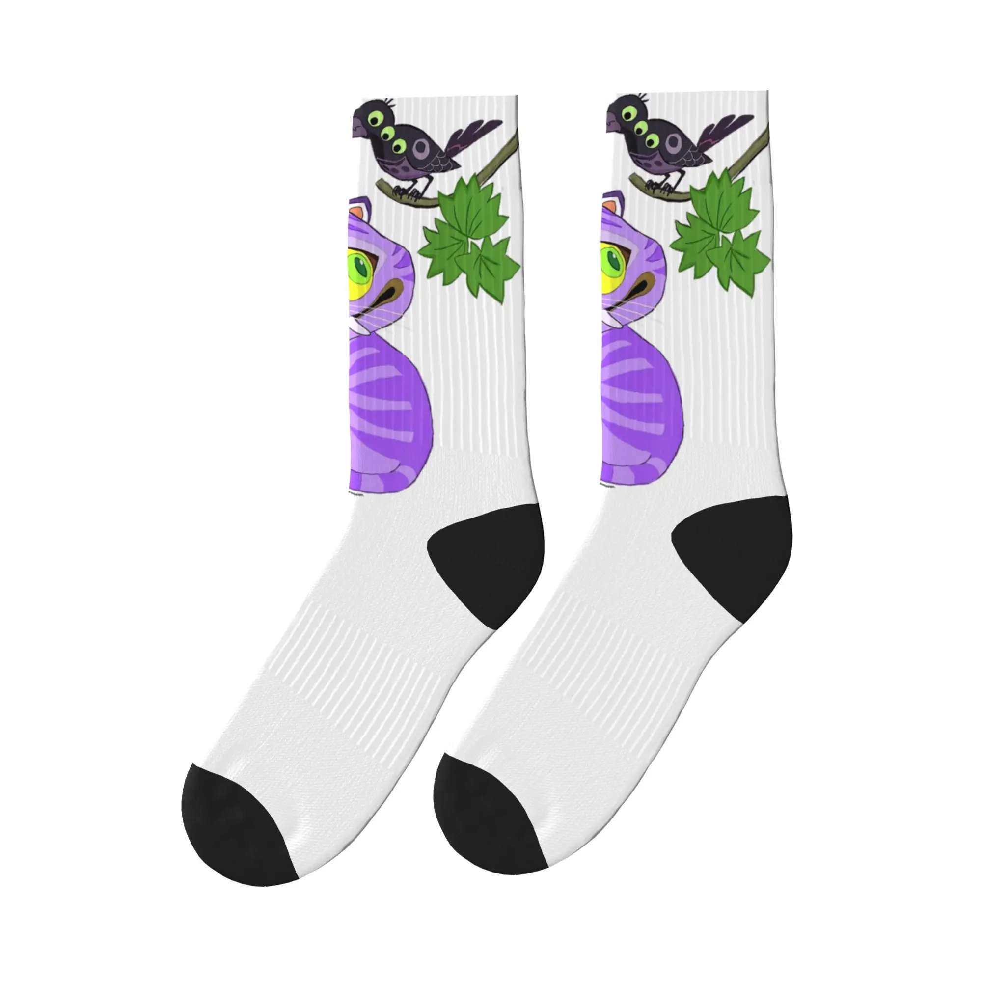 

Derpy Tiger And Sussy Bird Kpop Demon Hunters Socks Non Skid Stockings Men Soft Breathable Running Socks Winter Design Socks