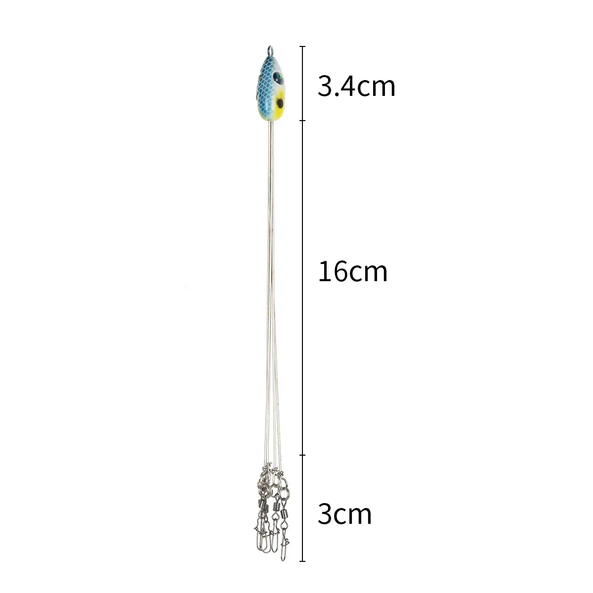 16cm Alabama Umbrella Fishing Rig Lure Fishing Lure Stainless Snap Swivel Spinner Sea Fishing Peche Tackle