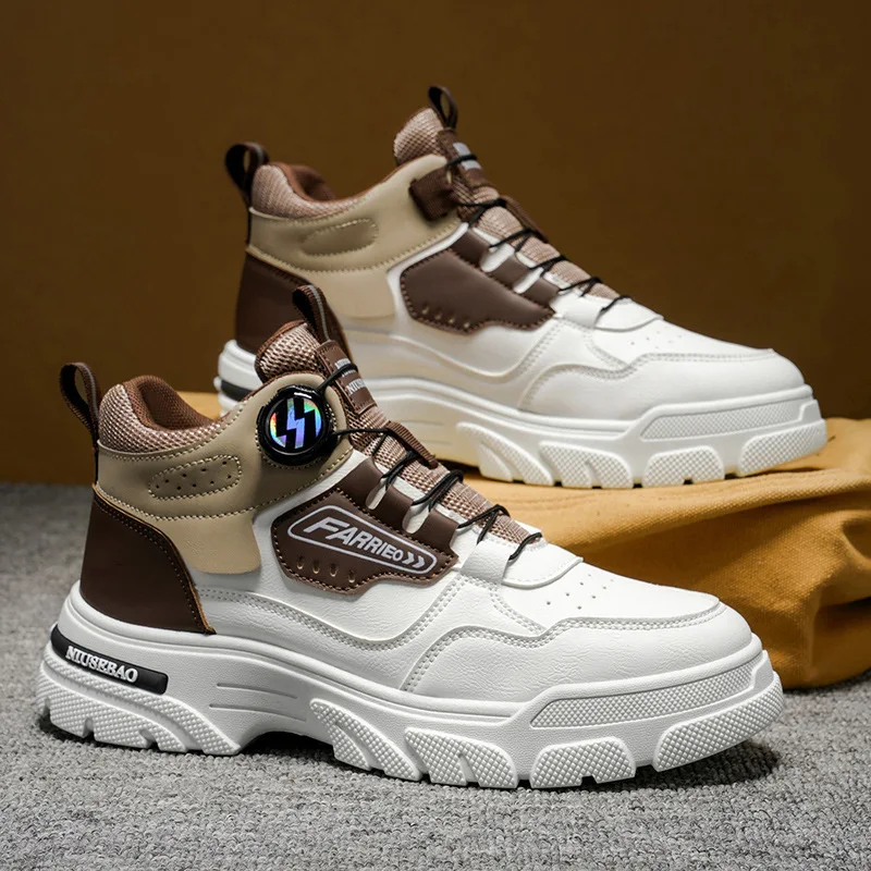 Sommer Herren Freizeitstiefel Leder Herren Sneakers Bequeme weiche männliche Wark Board Schuhe Plateaustiefel für Männer К Nangки Мужatorio