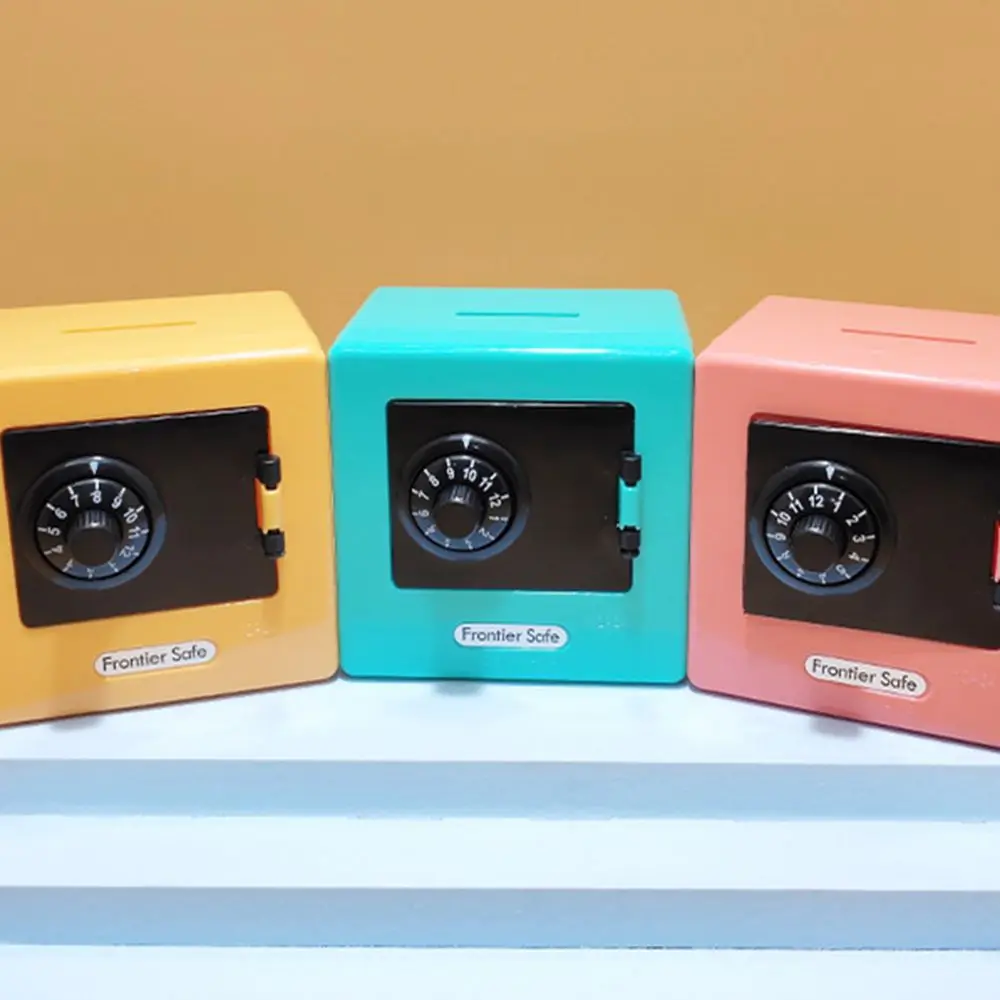 Retro Boy Girls Code Automatic Deposit Banknote Toys ATM Rotating Password Cash storage Box Piggy Bank Money Box Coin Bank