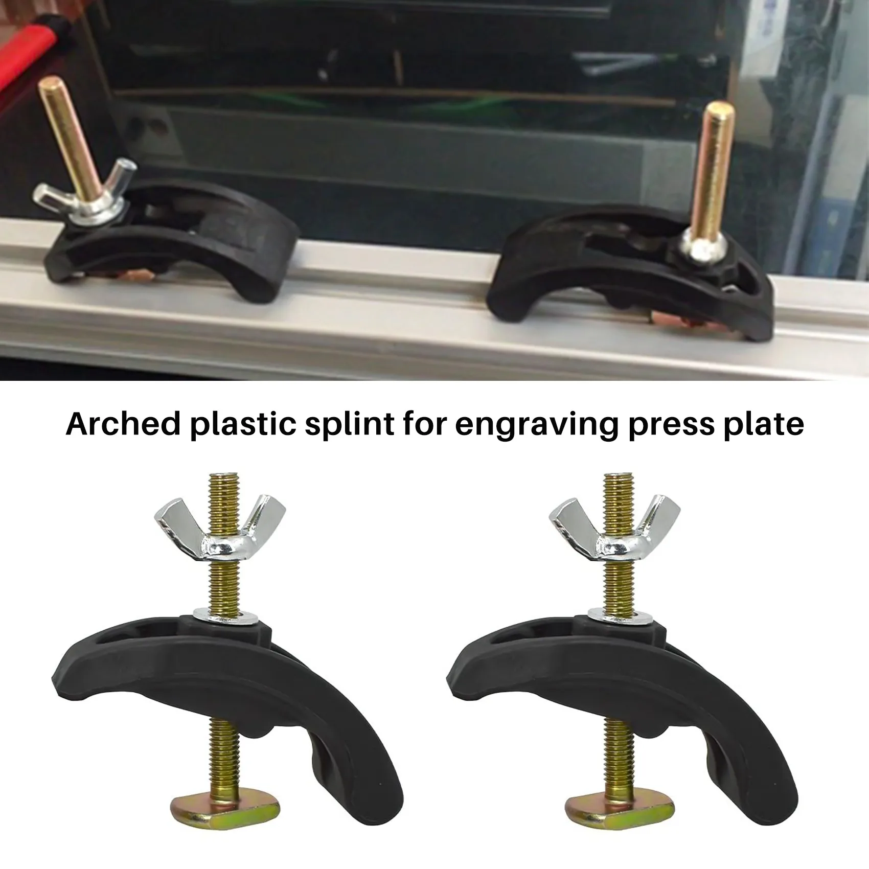 10pCs เครื่องแกะสลัก CNC กดแผ่นยึดสําหรับ T-Slot โต๊ะทํางาน