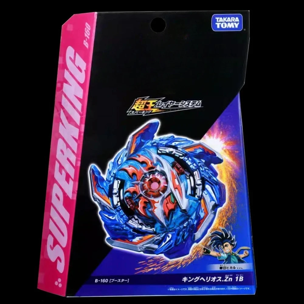 GENUINE TAKARA TOMY BEY BURST B-160 Booster King Helios .Zn 1B BLADE