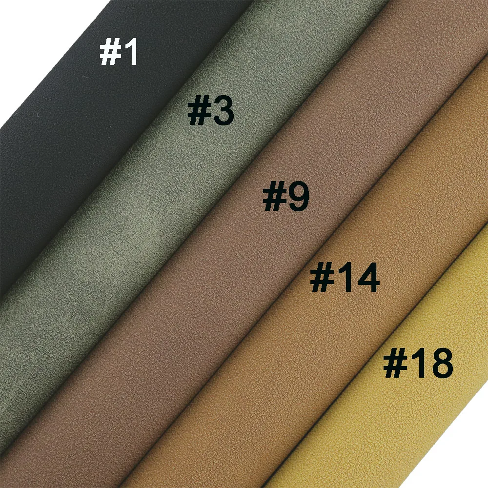 30x134cm Roll Plain Color Frosted Suede Sole Faux Syntetic Leather Fabric Material For Hair Bows Earring Handbags DIY KY008