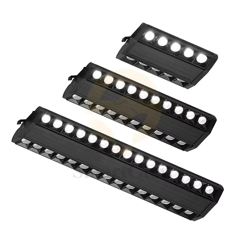 

Rotatable Strip Light Emitting Diode Track Light Indoor 60w Aluminum Ceiling Track Line Floodlight Living Room Supermarket