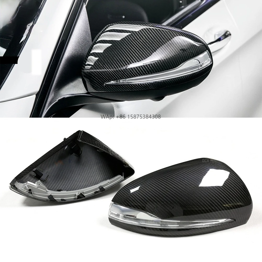 

Real Carbon Fiber Side Mirror Cover For W205 W213 W238 W222 W253 Glc W257 Glc Gt50 Gt63 Rearview Mirror
