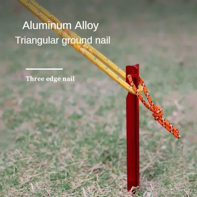 5/10pcs 18cm Aluminum Alloy Tent Takes Pegs Heavy Duty Travel Outdoor Camping Accessories Tarp Ultralight Nails Ground Peg