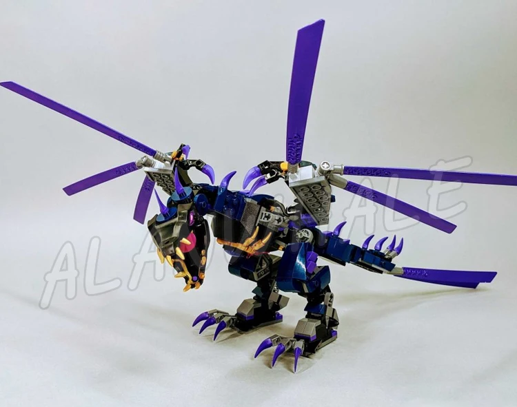 382pcs Shinobi Legacy Overlord Dragon Posable Wings Golden 11657 Building Blocks Set Ifts Compatible With Model