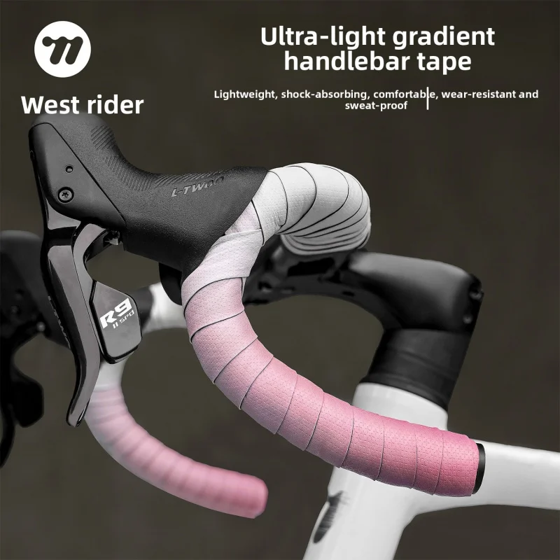 

Road Bike Handlebar Tape, Gradient Color Non-Slip Silicone Bar Wrap, Shock-Absorbing & Wear-Resistant Bicycle Grip