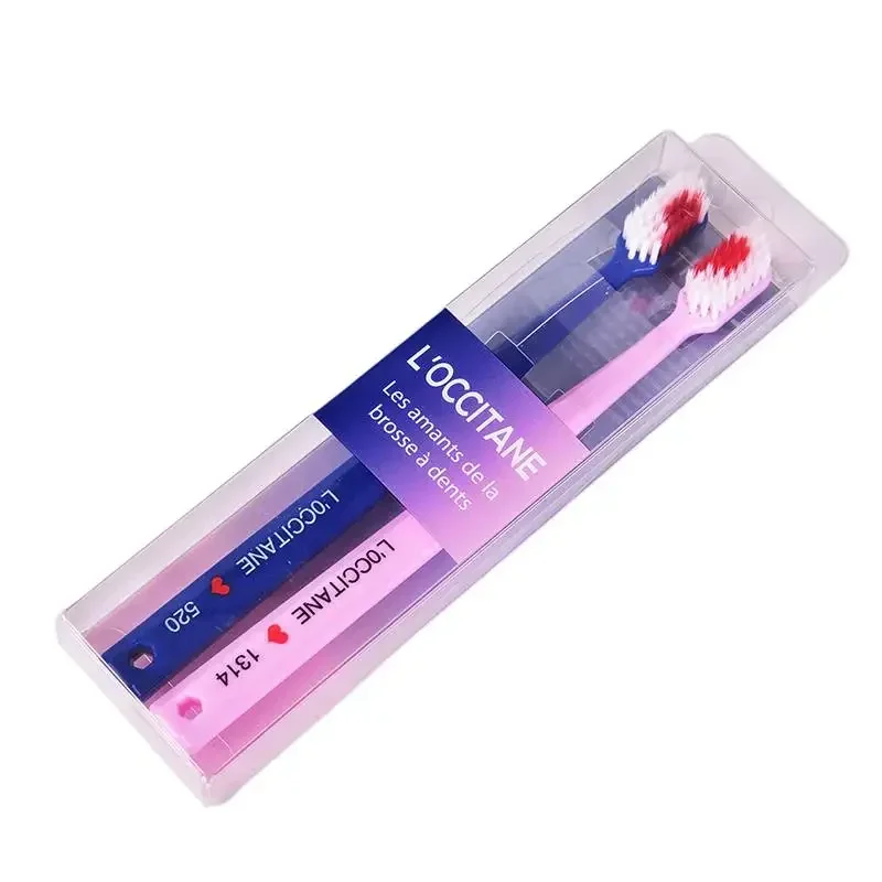 1Pair Couple Toothbrush Heart Brush Teeth Romantic Crystal Box Soft Toothbrush Nano Adults Toothbrush New Couple's Wedding Gift