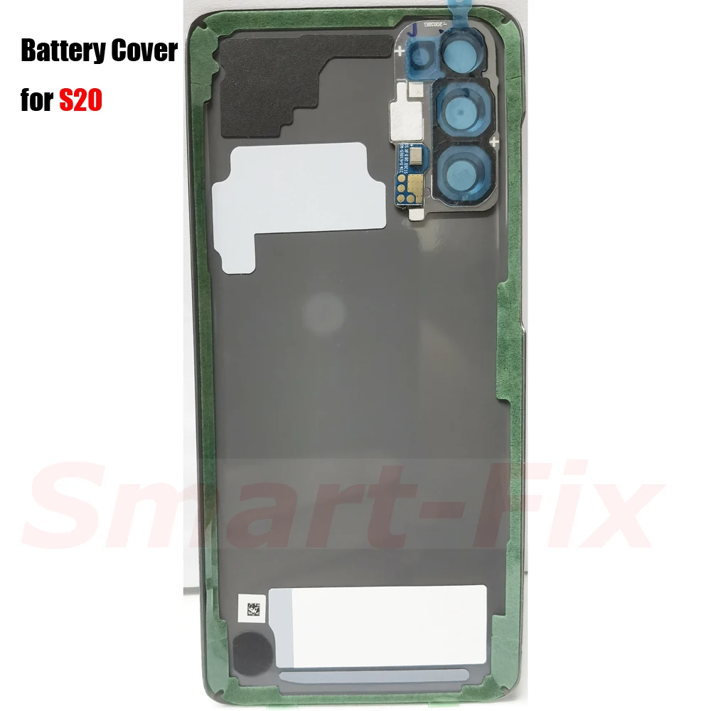 OEM Glass Replacement Back Cover Case for SAM-S20 Backcover Back Rear Glass Housing with Camera  Lens&Adhesive Spare Parts