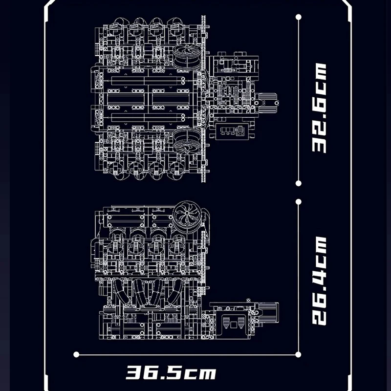 10130 F488 スーパーカー V8 エンジンモデル 2718ピース 組み立てブロックセット レゴ互換キット DIY おもちゃ クリスマスギフト