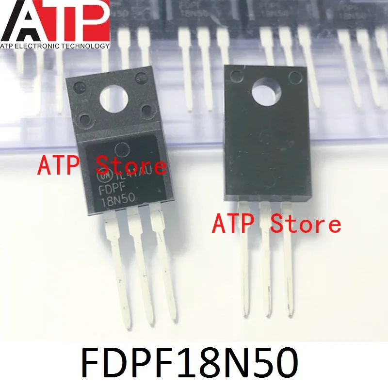 10 개/몫 100% 신규 수입 원본 FDPF18N50 18N50 TO-220F 트랜지스터 MOSFET N-CH 500V 18A