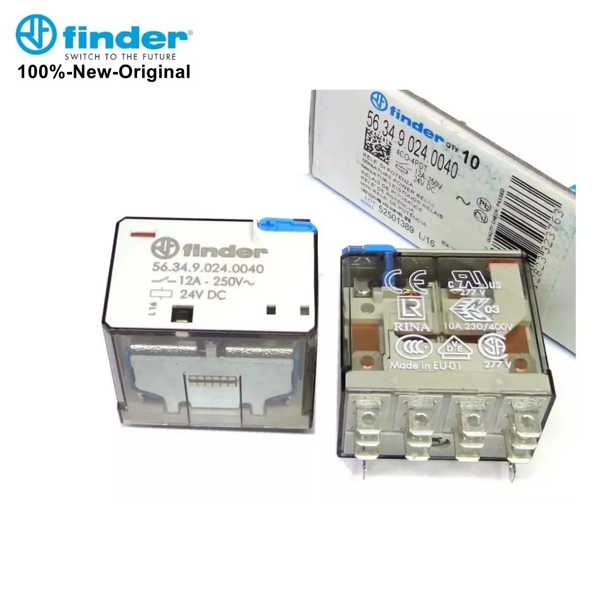FINDER 100%-NEW 1PCS 56.34.9.024.0040 56.34.8.230.0040 96.74 14PIN 12A POWER Relay Original