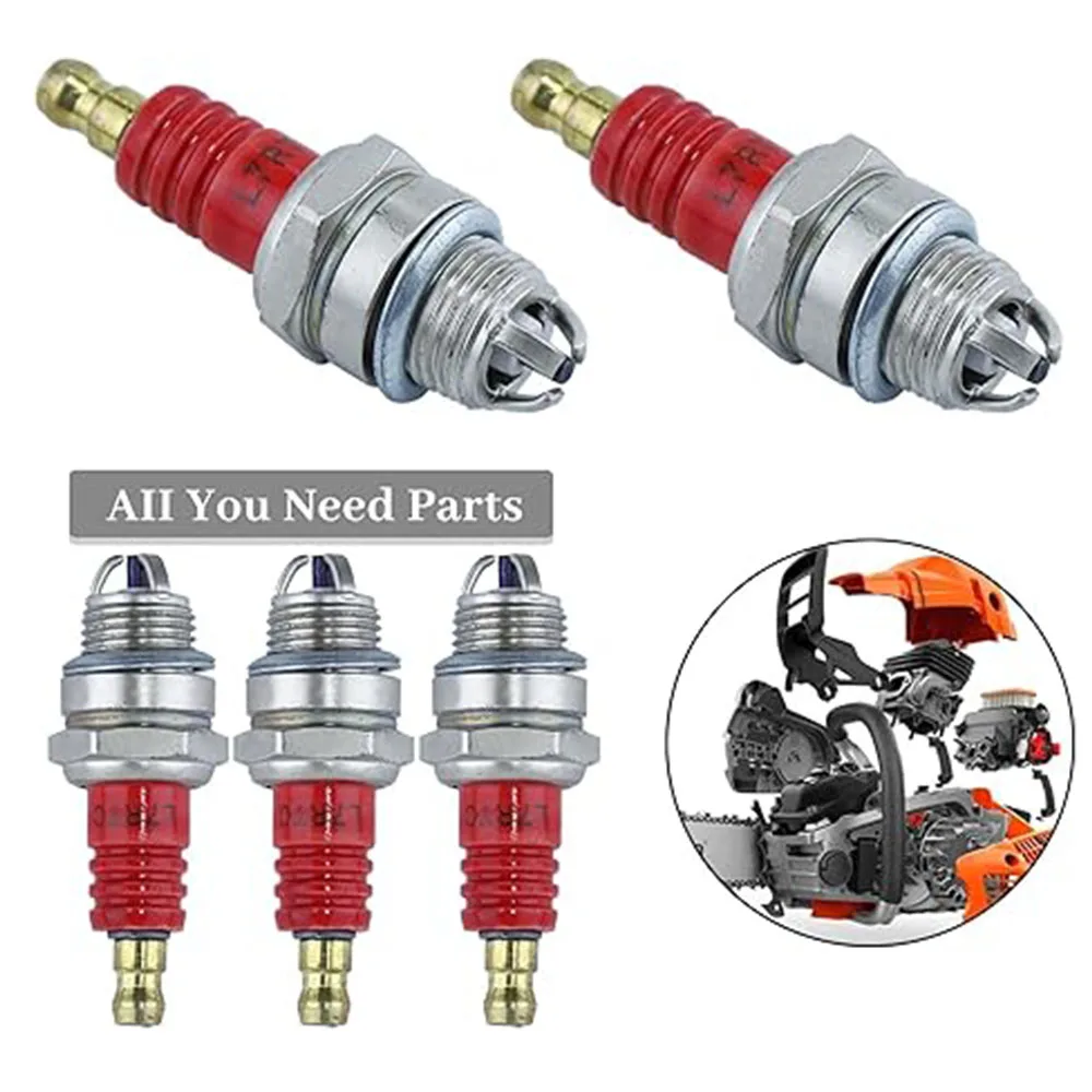 Pack of 3 Spark Plugs for Husqvarna 33CC 43CC 47CC 49CC 52CC 2-Stroke Small Engines Compatible Lawn Mower Chainsaw